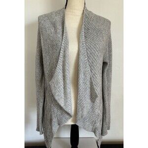 Moth Anthropologie Size Small  S/P Cardigan Gray Pointelle Open Cardigan Cotton